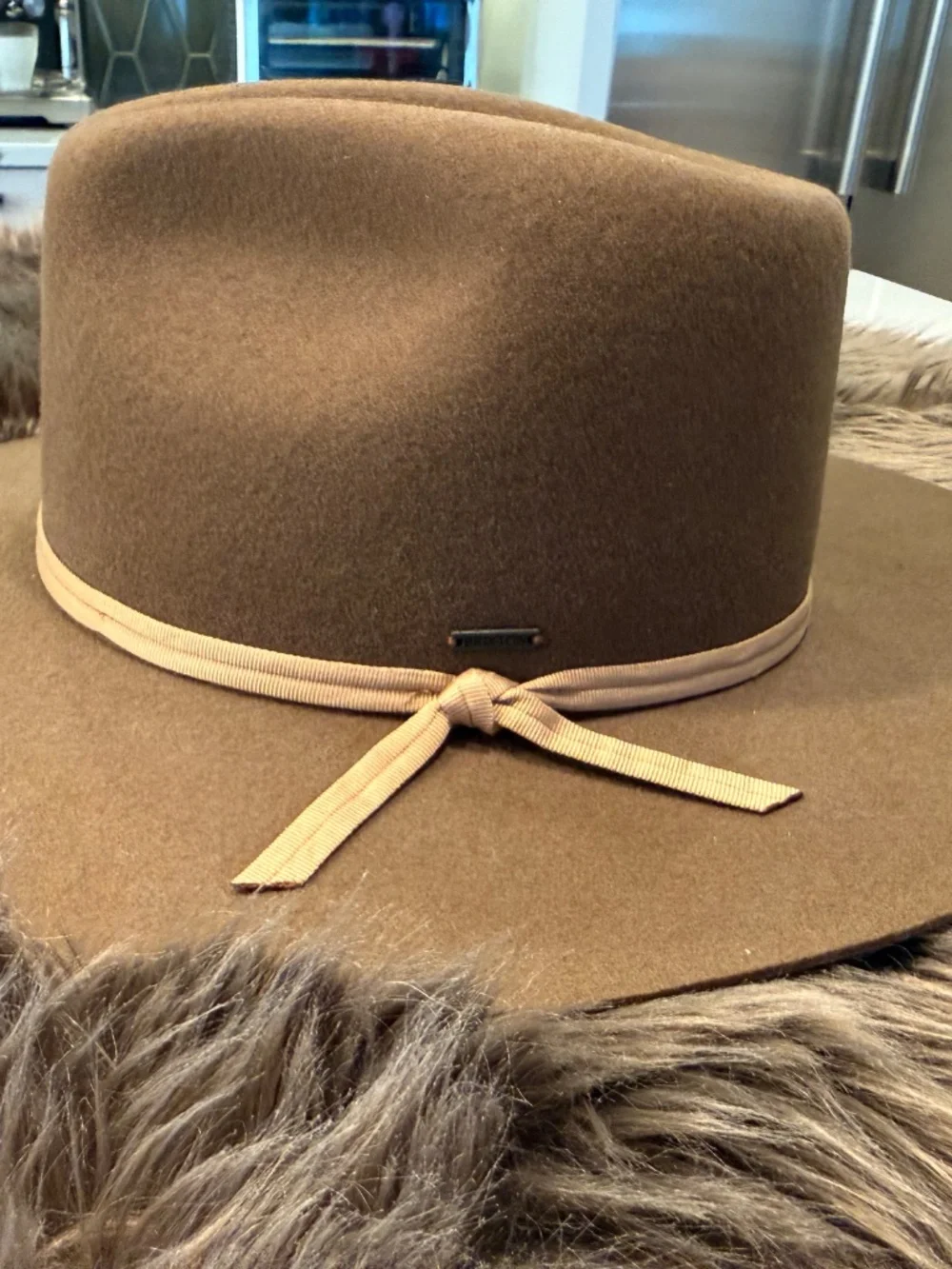 BRIXTON Fedora Ranch Hat Brown Size Medium NEVER WORN